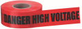 IDEAL Industries 42-052 Barricade Tape, &quot;Danger High Voltage Keep Out&quot;, 4 mil-