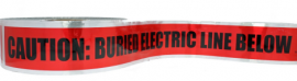 IDEAL Industries 42-201 Detectable Underground Tape, &quot;Caution Buried Electric Line Below&quot;, 3&quot;, red-