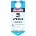 IDEAL Industries 44-790 Labeled Safety Lockout Hasp, &quot;Do Not Operate&quot;, blue-