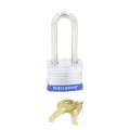 IDEAL Industries 44-901 Steel Padlock, 2&quot; shackle, blue-