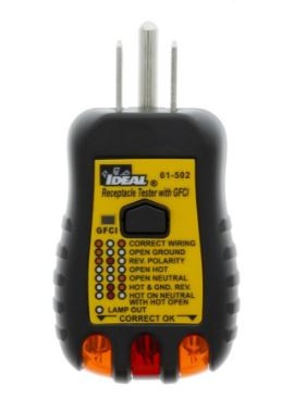 IDEAL Industries 61-502 GFCI Receptacle Tester-