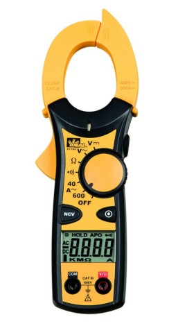 IDEAL Industries 61-744 AC/DC Clamp Meter, 600 A-