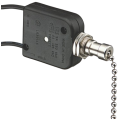 IDEAL Industries 774,035 All-Angle Pull Chain Wire Switch, AA Lever, SPST, On-Off, Wire Leads, Nickel-