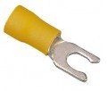 IDEAL Industries 83-7081 Vinyl Insulated Snap Spade Terminal, 12 to 10 AWG, #8 stud, 25-pack-