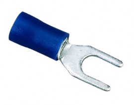 IDEAL Industries 83-7151 Vinyl Insulated Spade Terminals, 16 to 14 AWG, #6 stud, 25-pack-
