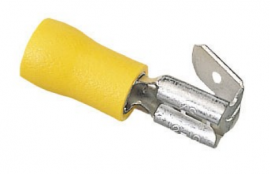 IDEAL Industries 83-9591 Vinyl Insulated Female Disconnect, 14 to 12 AWG, .25&quot; tab, 25-pack-