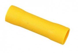 IDEAL Industries 84-9301 Vinyl Insulated Butt Splice, Yellow, 12 to 10 AWG, 500 packs-
