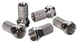 IDEAL Industries 85-039 RG-6 F Twist-on Connectors, 50-pack-