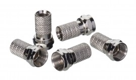 IDEAL Industries 85-053 F-Type Twist-on Connectors, RG-6, 10-pack-