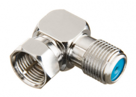 IDEAL Industries 85-070 90&amp;deg; F Adapter, F-female to F-male, 2-pack-