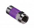 IDEAL Industries 85-079 TLC&amp;trade; Compression F-Connector RG-6 quad, purple, 4-pack-