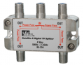 IDEAL Industries 85-334 4-Way Satellite and Digital TV Splitter, 2.4 GHz-