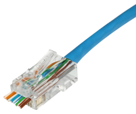 IDEAL Industries 85-371 Feed-Thru RJ45 Connectors, modular, CAT5e, 50-pack-