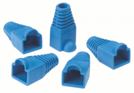 IDEAL Industries 85-380 RJ-45 Snagless Strain Boots for modular plugs, blue, 0.22", 25-pack-