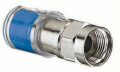IDEAL Industries 89-044 OmniConn RG-6 F Compression Connectors, blue, 50-pack (jar)-