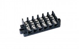 IDEAL Industries 89-506 Terminal Strip, 6-pole, 22 to 6 AWG-