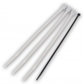 IDEAL Industries IT1_5I-C0 Intermediate Cable Ties, 6", 40 lb tensile strength, UV Black, 100-pack-