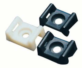 IDEAL Industries IT1SMB-C0 Screw Mounting Base, UV black, #6 screw, 100-pack-