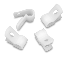 IDEAL Industries IT250CCL-C Cable Clamps, 1/4 x 3/8&quot;, natural, 100-pack-