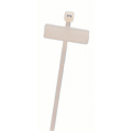 IDEAL Industries IT2SID-C Identification Cable Ties, 8&quot;, 50 lbs, natural, 100-pack-