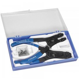 Imperial IR-44K Replaceable Tip Retaining Ring Pliers Kit SAE with internal and external tips and IR-8TK tip kit-