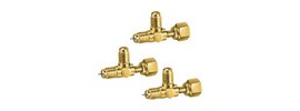 JB Industries A31851 Swivel Flare Tee with Depressor on Run, 1/4&amp;quot; FE SAE, 3 pack-