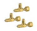 JB Industries A31851 Swivel Flare Tee with Depressor on Run, 1/4&amp;quot; FE SAE, 3 pack-