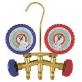 JB Industries M2-8-410AB 2-Valve Brass Charging Manifold-