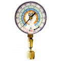 JB QC-G851 Quick Connect Single Test Low Pressure Gauge, blue compound (R22, R134a, R404A), 3-1/8&amp;quot;-