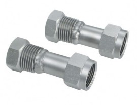 Julabo 8891605 Threaded Adapters, M16x1 F x 0.25" F, 2-pack-
