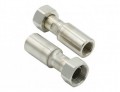 Julabo 8890054 Female to Female Adapters, M24 x 1.5 to 0.375&quot; NPT, 2-pack-