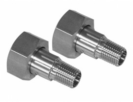 Julabo 8890058 Female to Male Adapters, M24 x 1.5 to 0.25" NPT, 2-pack-