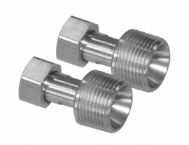 Julabo 8890062 Female to Male Adapters, M24 x 1.5 to 1" NPT, 2-pack-