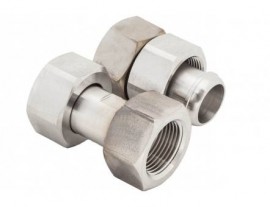 Julabo 8890084 Female to Female Adapters, M30 x 1.5 to 0.75" NPT, 2-pack-