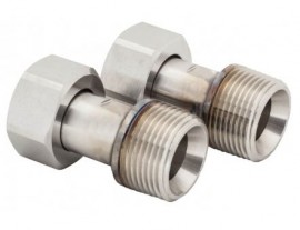 Julabo 8890085 Female to Male Adapters, M30 x 1.5 to 1" NPT, 2-pack-