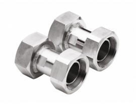 Julabo 8890101 Female to Female Adapters, M38 x 1.5 to 1" NPT, 2-pack-