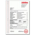 Julabo 8903025 Manufacturer&#039;s Certificate for cooling units up to 1 kW-