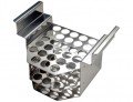 Julabo 8970320 Stainless-Steel Test Tube Rack, 28 tubes, 0.63 to 0.67"-