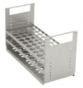 Julabo 8970344 Stainless-Steel Test Tube Rack, 50 tubes, 0.59 to 0.67"-