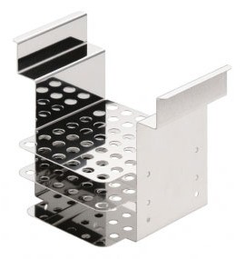 Julabo 9970322 Test Tube Rack, 42 tubes, 1.57 x 0.39 to 1.57 x 0.43&quot;-