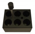Julabo JRS.4002.09 6 Hole Heater Block for HTP.4 / HTP.5 Block Heaters, 25 mL vials-