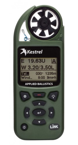Kestrel 5500 Weather Meter with LiNK + Vane Mount, Olive-