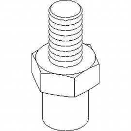 Kiene Diesel K-1280-9 Stud Adapter for K-1280 Axle Shaft Remover, 5/8" - 18-