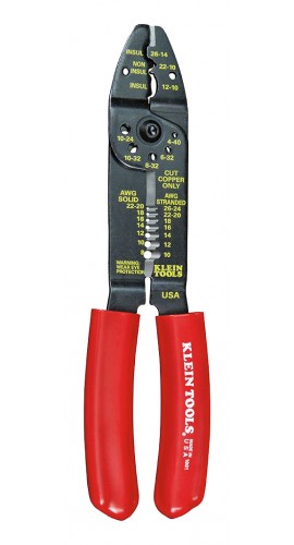 Klein Tools 1001 Multi-Tool, 8 to 22 AWG solid wire, 0.28 to 0.31" terminals-