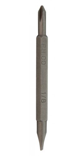 Klein Tools 13392 4-in-1 Electronics Bits, #00 Phillips and 0.125&quot; slotted-
