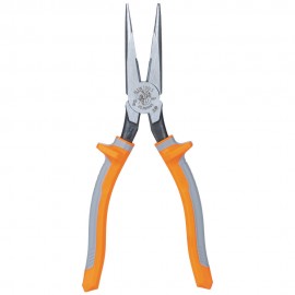 Klein Tools 2038RINS Pliers, Long Nose Side-Cutters, Insulated, 8-Inch-