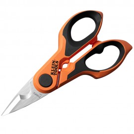 Klein Tools 2100FO Compact Cable Stripping Electrician Scissors, 6-Inch-