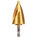 Klein Tools 25960 Step Drill Bit, spiral double-fluted, &amp;frac78;&amp;quot; to 1&amp;frac38;&amp;quot;, VACO-