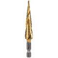 Klein Tools 25964 Step Drill Bit, spiral double-fluted, &amp;frac18;&amp;quot; to &amp;frac12;&amp;quot;, VACO-