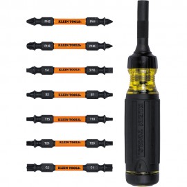 Klein Tools 32315HD 15-in-1 Ratcheting Impact-Rated Multi-Bit Torsion Zone Screwdriver-